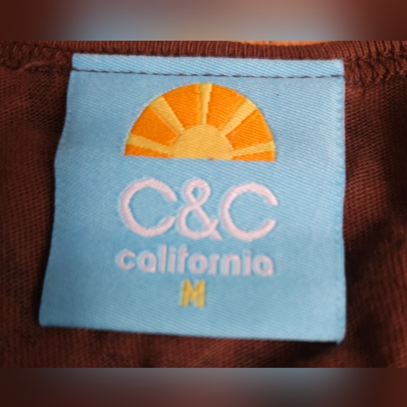 C&C California Spaghetti Strap Tank Top in Leopard Print - Picture 3 of 3